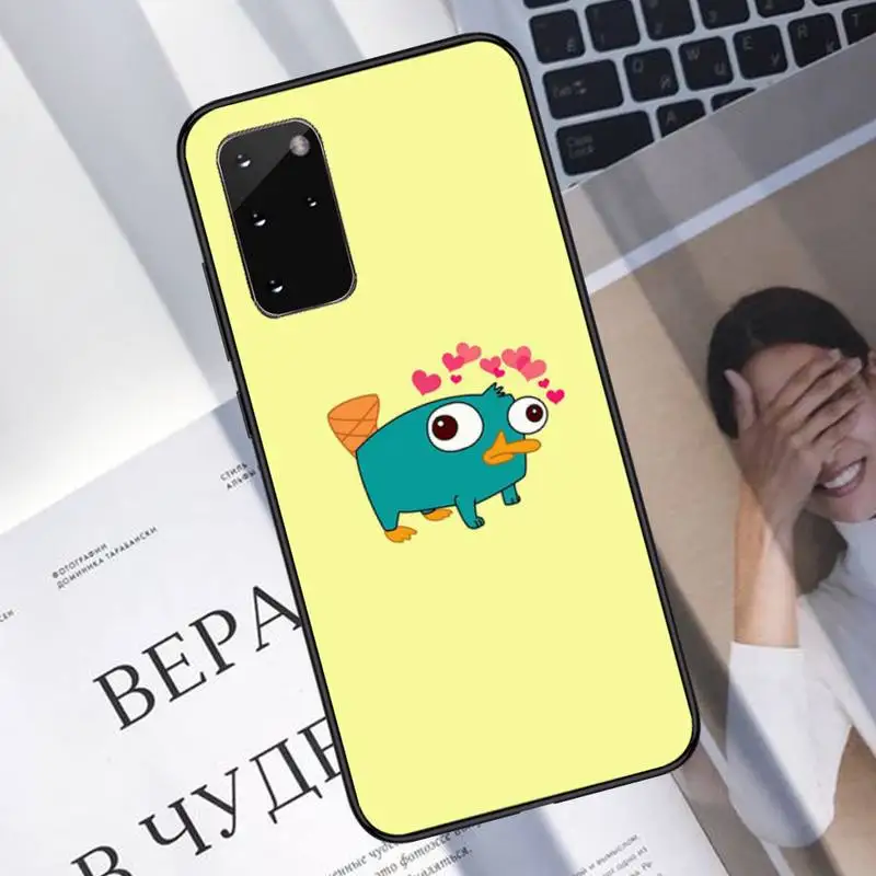 

Perry The Platypus Phone Case For Samsung A40 A31 A50 A51 A71 A20E A20S S8 S9 S10 S20 Plus note 20 ultra