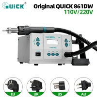 quick 1000w original 861dw heat gun lead free hot air welding station hairdryer soldering hot air rework station hot air gun