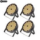 4 шт. 54x 3 Вт светодиодный теплый белый светильник Par 54 светодиодный белый светильник Par DMX512 подсветсветильник