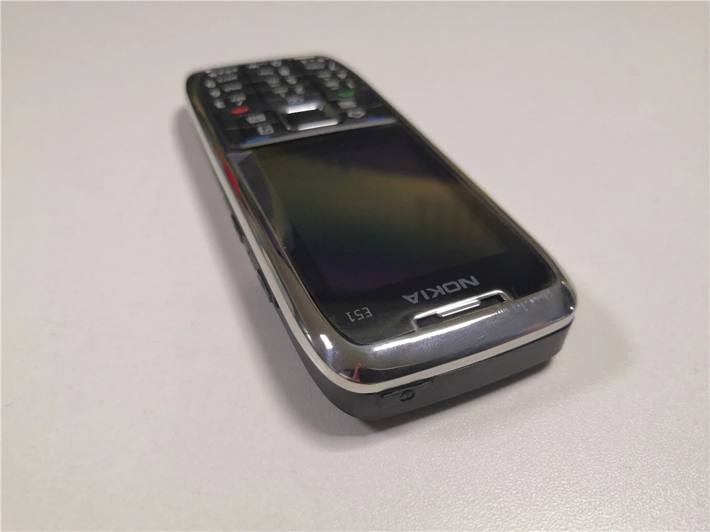 Разблокированный Nokia E51 Symbian OS 2,0 дюймов 2MP камера 3g 1050 мАч 240x320 Bluetooth Восстановленный мобильный телефон