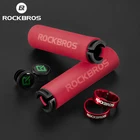 Велосипедные ручки ROCKBROS, противоскользящие 3D Силиконовые, двусторонние, из сплава, губка, для горных велосипедов, аксессуары для велоспорта
