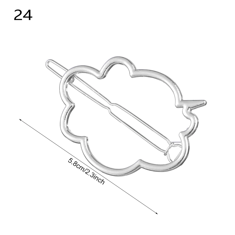 Style 5-24 1 шт., модные женские Геометрические заколки для волос, заколки для волос, Звездный зажим для волос сердце, нежные заколки для волос, заколка для волос, ювелирные изделия для волос, аксессуары для волос - Цвет: Style 5-24