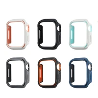 for apple watch series 7 41mm 45mm armor bumper protective case cover skin frame