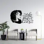 Виниловые наклейки для стен с изображением Африканской женщины, для украшения стен в салоне красоты, модные украшения для стен дома MV23
