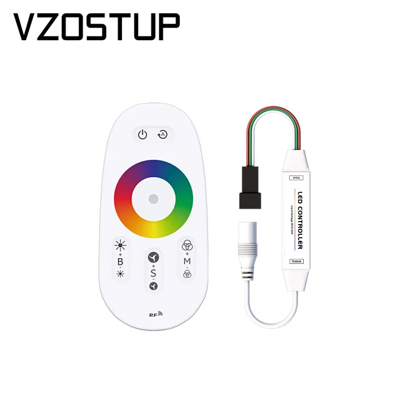 

DC5-24V Wireless RF Music Control Pixel LED Strip Light Remote Controller for WS2812B WS2811 LED Tape Lights Dimmer Touch Switch