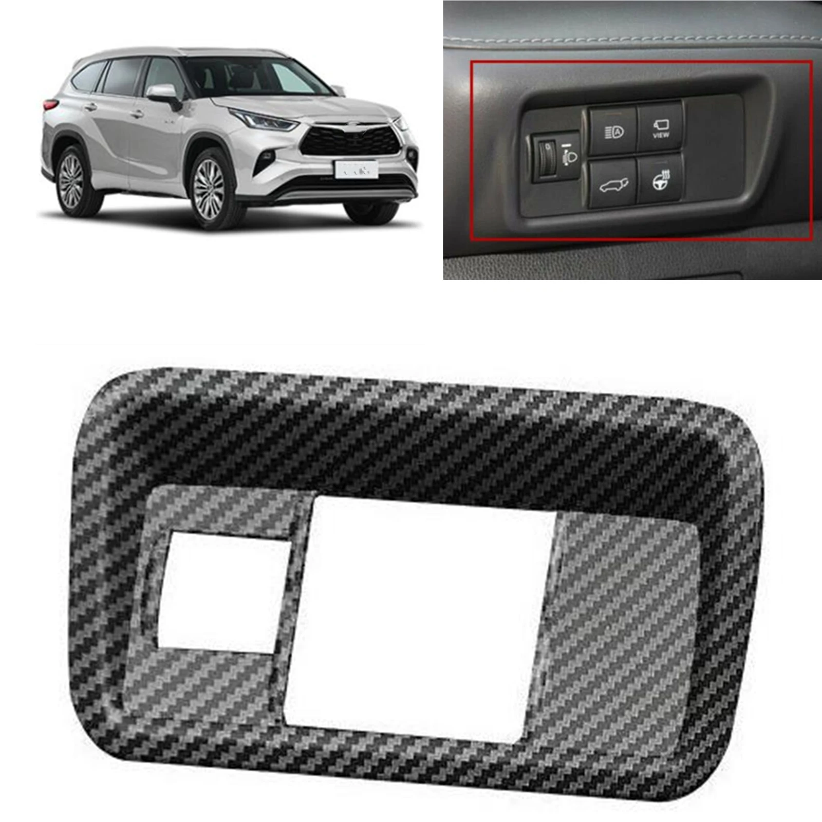 

Налобсветильник фонарь для Toyota Highlander 2021-22, из углеродного волокна