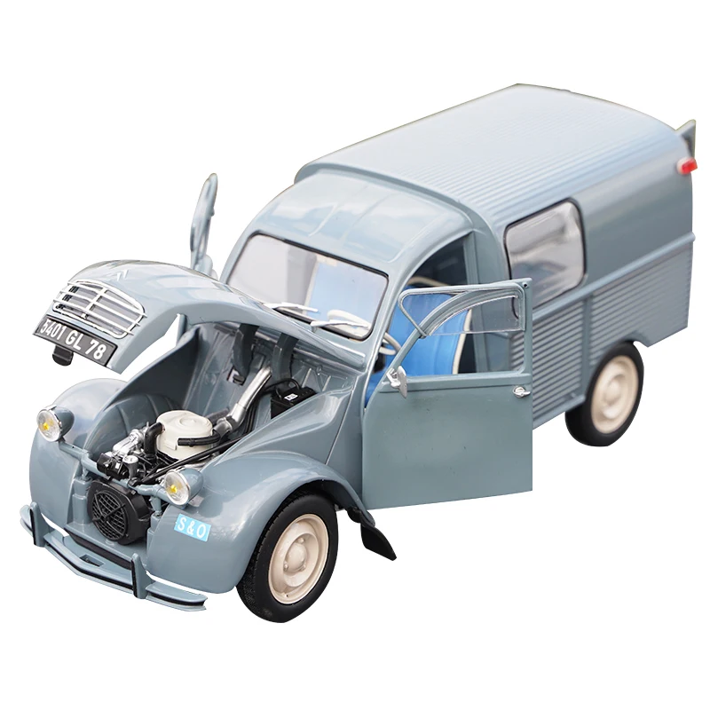 

1/18 масштаб сплава Citroen 2CV 1966 классическая модель грузовика автомобиля литье металла Коллекционная модель автомобиля игрушка для Дисплей по...