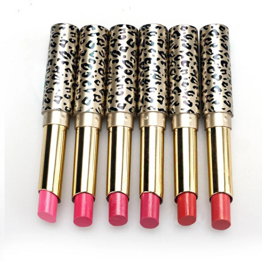 

New 12pcs/lot Lipsticks Lip Stain Makeup Lot Leopard Moisturizing Lip Stick Set Cosmetic Lipstick makeup matte lipstick