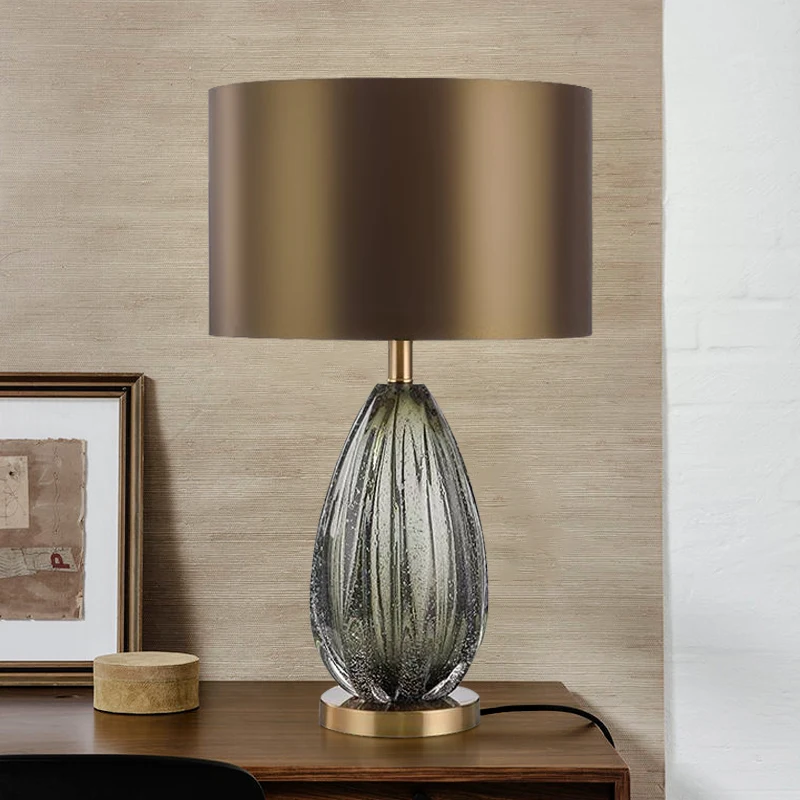 post modern led wood color glass deco halloween table lamps for living room bedroom dining bed lamp | Лампы и освещение
