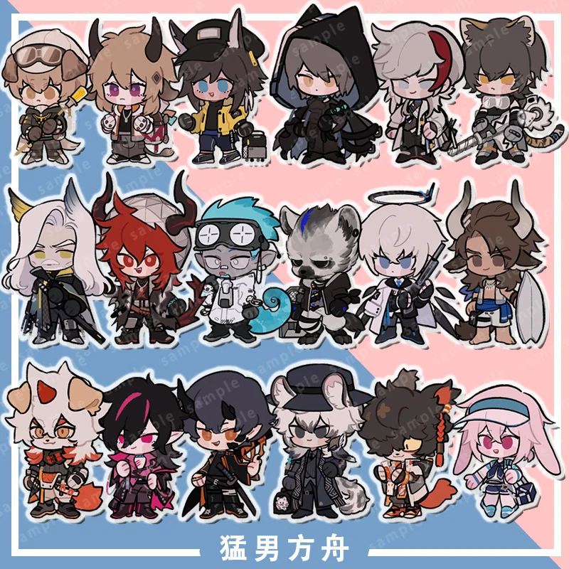 

Anime Arknights Ethan Keychain Acrylic Figure Keyring Pendant Kids Christmas Toy