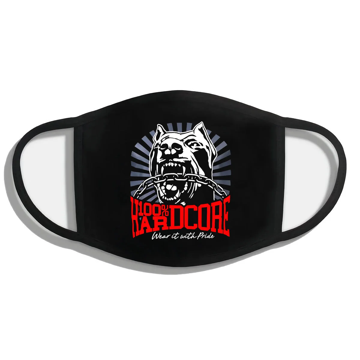 HARDCORE «Dog-1» | Черная техническая маска Gabber, 100% хлопок