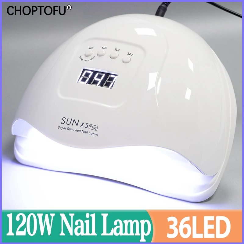 

УФ-лампа SUN X5 Plus быстросохнущая для сушки ногтей, 120 Вт, 45 светодиодов