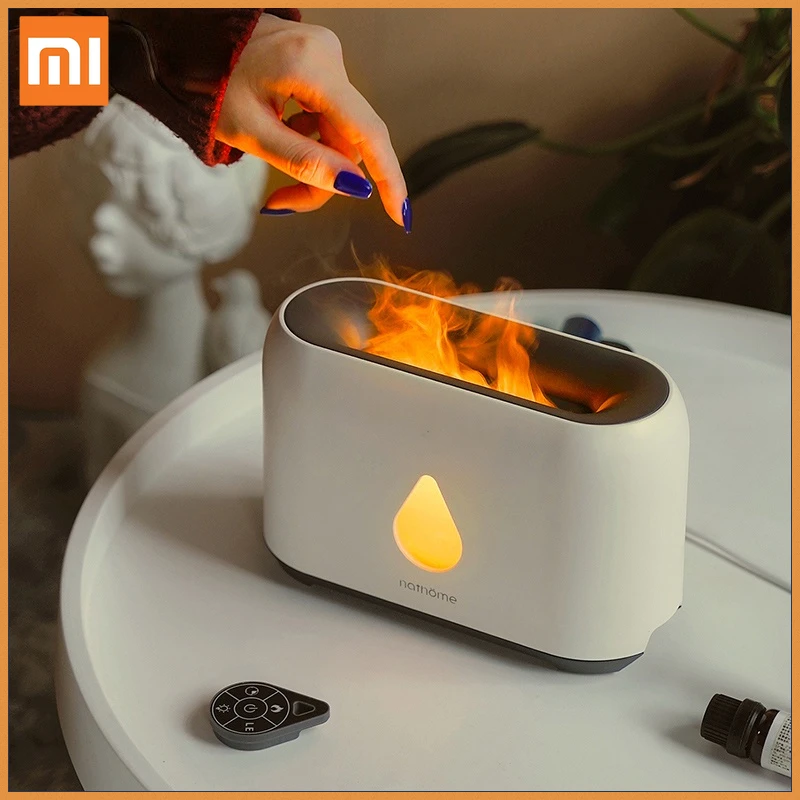 

Xiaomi Mijia 2021 New Flame Air Humidifier Essential Oil Diffuser Aroma Ultrasonic Mist Maker Home Aromatherapy Humidificador