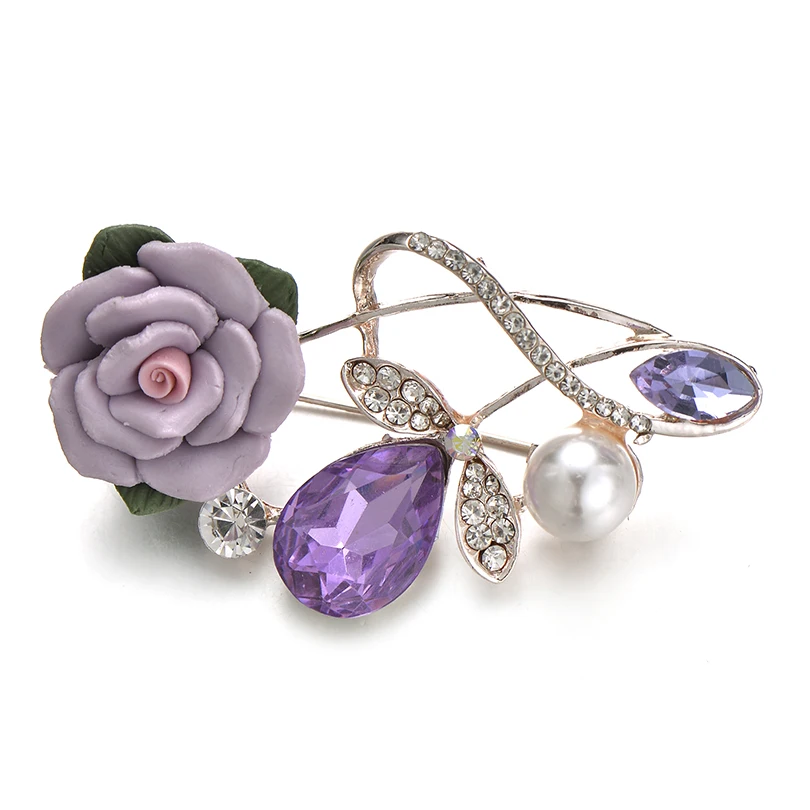 Женская Винтажная брошь IYOE Элегантная Брошь с искусственным жемчугом большие