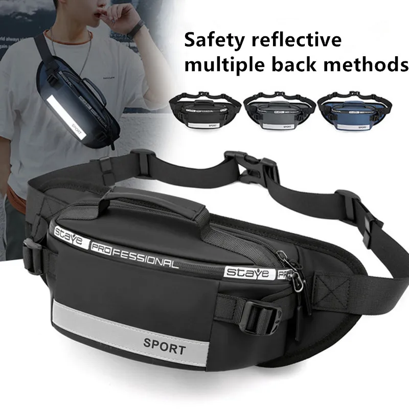 

2021 Men's New Business Fashion Outdoor Travel Sports Waist Bag Personal Anti-Theft Single Shoulder Chest Bag