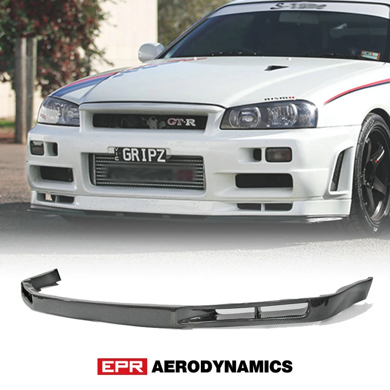 Автомобильные аксессуары для Nissan R34 GTR углеродное волокно Nismo Стиль передний