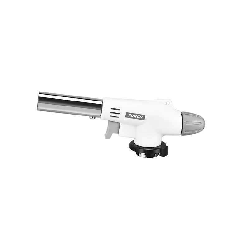 

Portable Spray Gun Head Cassette Tank Flamethrower Baking Torch Ignition Blowtorch Household Campingutrustning Firearm KC50LZ