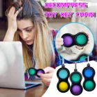 Новинка, цинковый сплав, простая игрушка-антистресс для детей и взрослых, брелок для снятия стресса, ручные игрушки, пузырьки, игрушки-антистресс