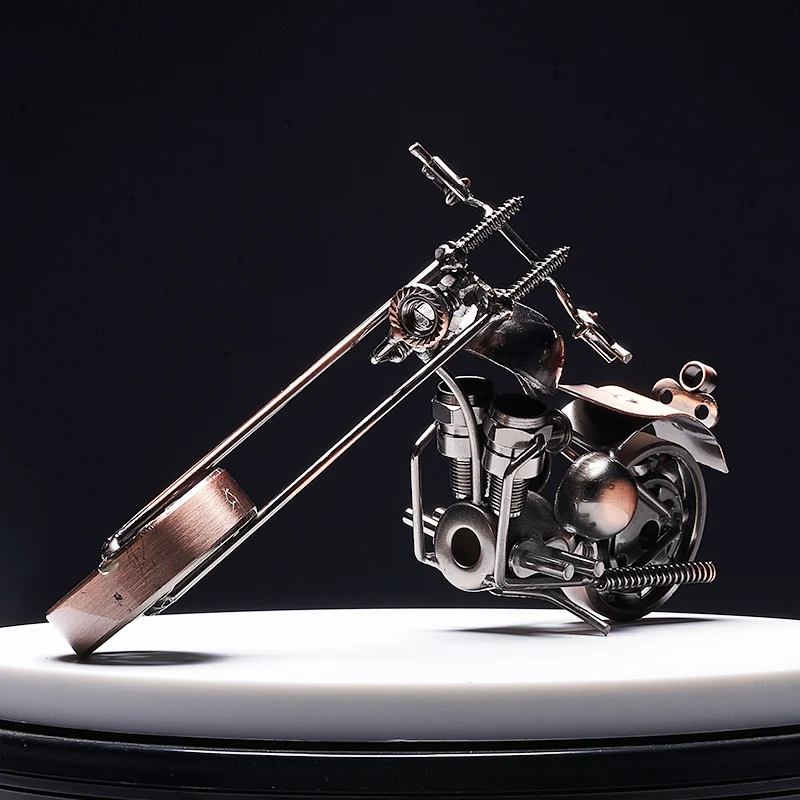 11 см/14 см модель мотоцикла Ретро фигурка двигателя металлическое украшение