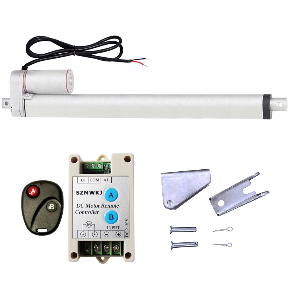 14 мм/секция линейный привод 450 мм 18 &quotход с кронштейнами беспроводными