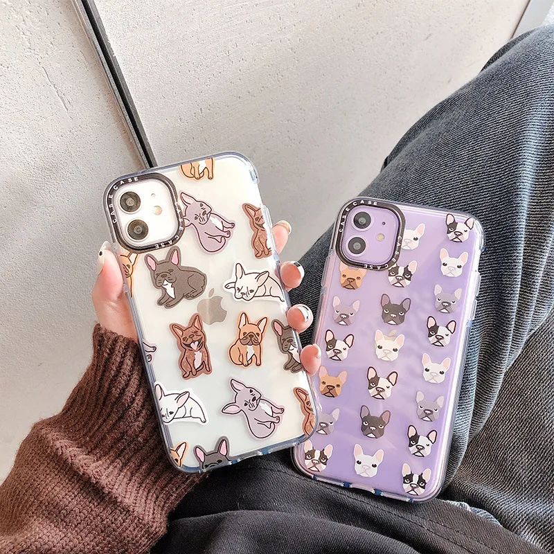 Чехол для iphone 11 Pro Max мягкий силиконовый чехол с французским бульдогом 7 8 6 6s XS MAX XR |