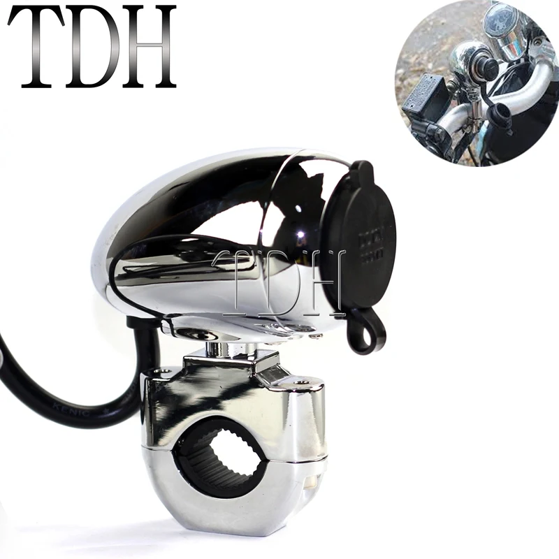 Зажим для прикуривателя мотоцикла 7/8 дюйма 1 дюйм крепление на руль USB-зарядное