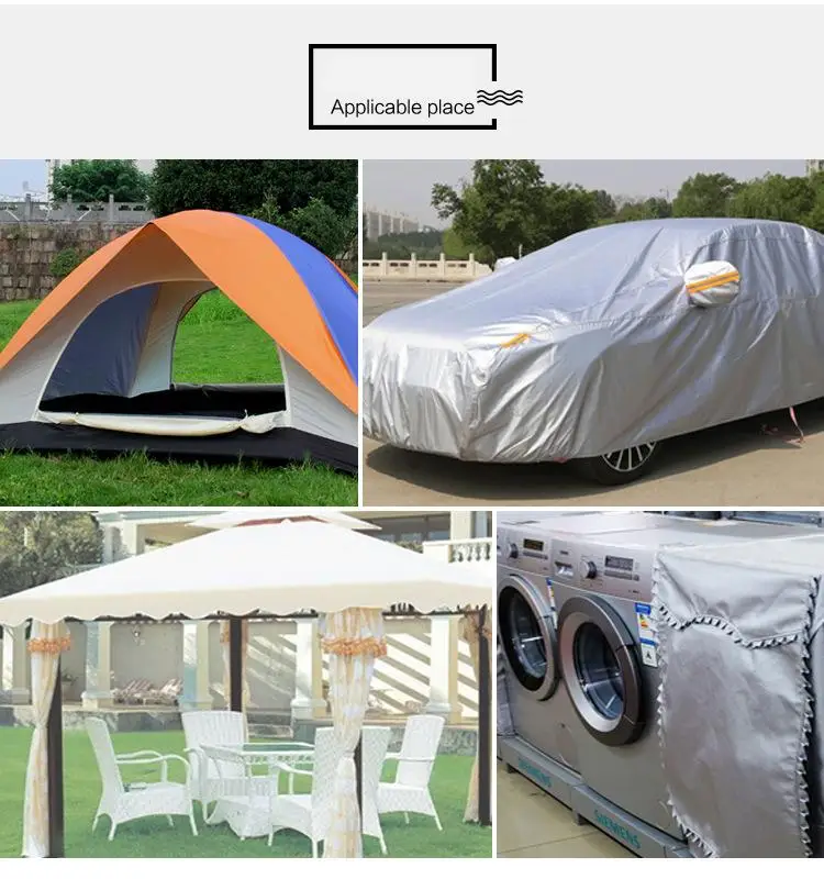 300D Outdoor Anti-UV Waterproof Fabric Silver Coated Oxford Material for Tent Sunshade Canopy Awning Car Sofa Cover,By the Meter images - 6