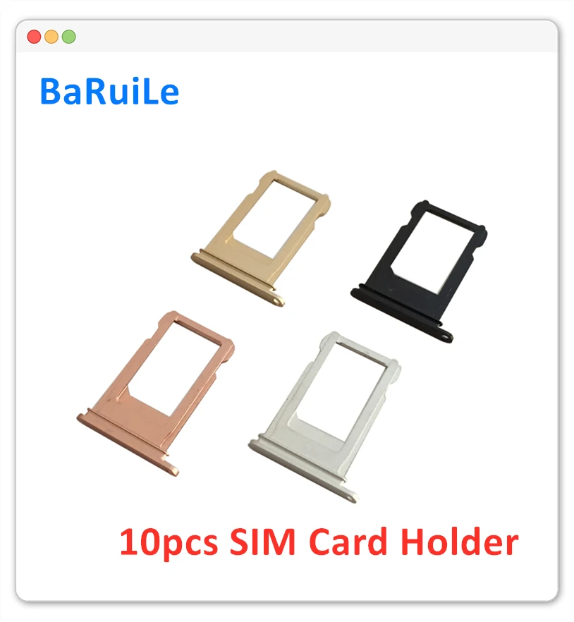 Лоток для SIM карты BaRuiLe iphone 6 6S Plus 7G 7P 8 8Plus держатель адаптер запасные части ремонта