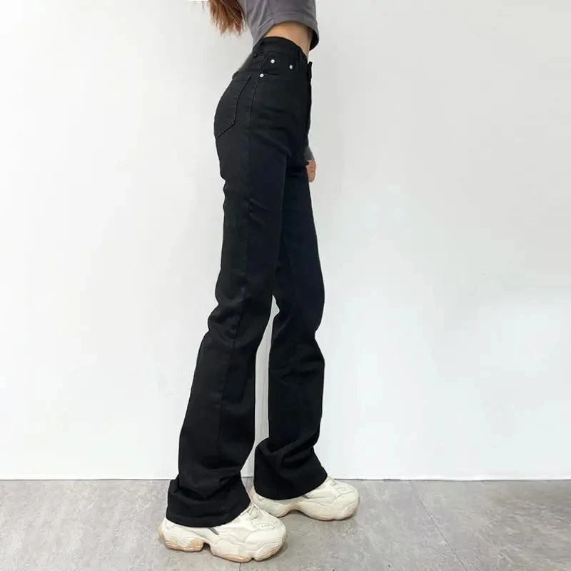 

FAKUNTN Vintage High Waist Denim Female Wide Leg Jeans For Women Straight Pants Mom Jeans Full Length Trousers Streetwear