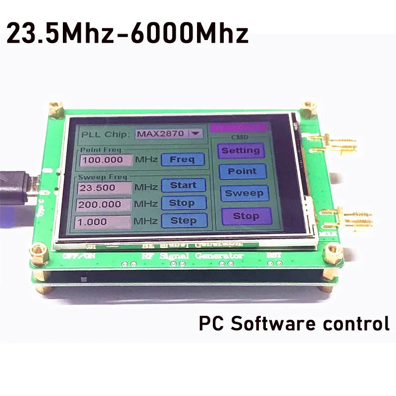 Dykbcells MAX2870 23 5 МГц-6000 МГц генератор радиочастотного сигнала VCO частота подметания
