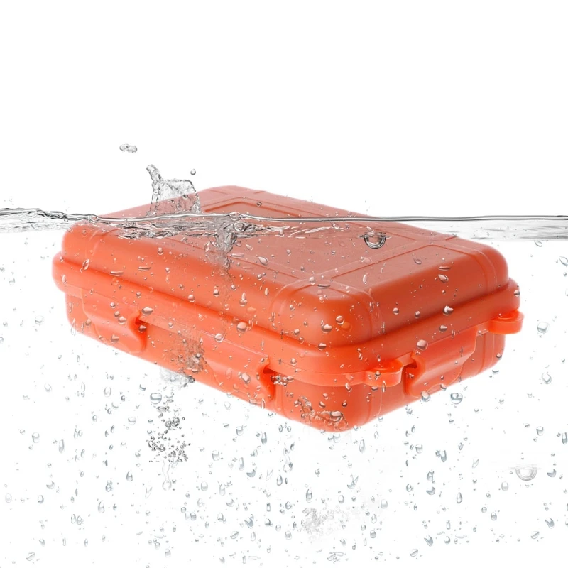 

Outdoor Shockproof Waterproof Tool Box Airtight Case EDC Travel Sealed Container