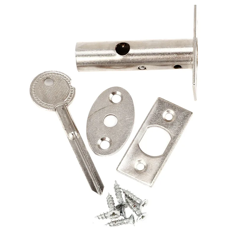 2 компл. Нержавеющая сталь безопасности Дверные болты с фитингом Звезда ключ