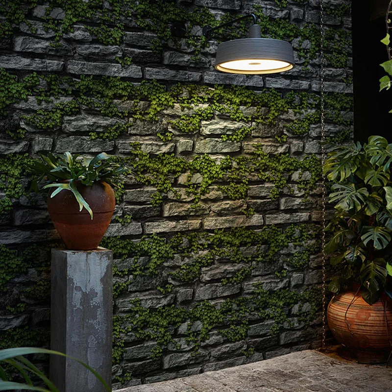 3D обои с имитацией кирпича в стиле ретро водонепроницаемые из ПВХ для кафе бара