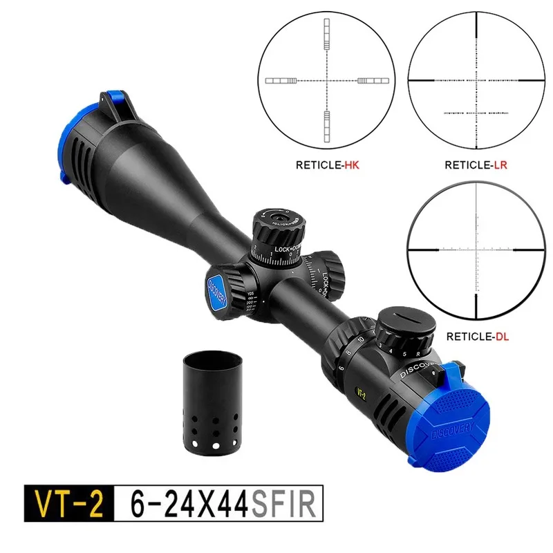 

VT-2 6-24x44 SFIR Sights Scopes Discovery Illuminated for 308 Gun Rifle Optional 3 Kinds of Reticles Glass Etched Reticle