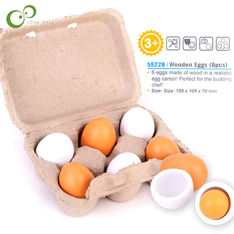 6 шт игрушечная кухня игрушки для детей яйца желток ролевые игры приготовления