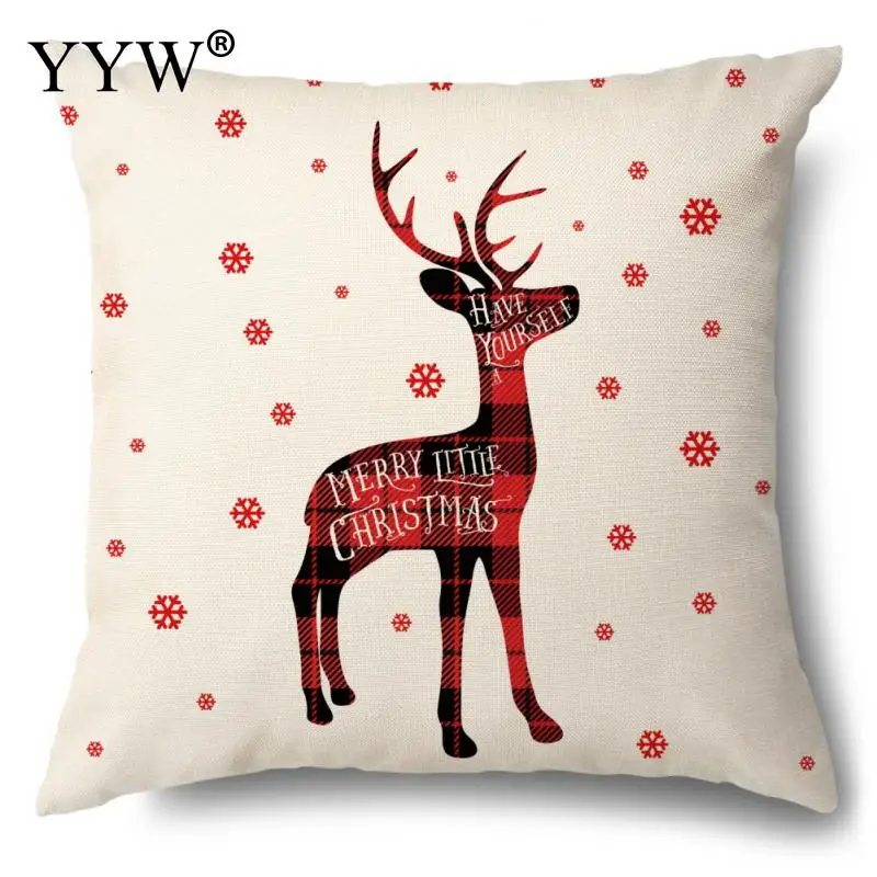 

Christmas Cushion Cover Decorative Sofa Pillow Cover Case Seat Car Home Decor Throw Pillowcase Christmas Decoration For Home