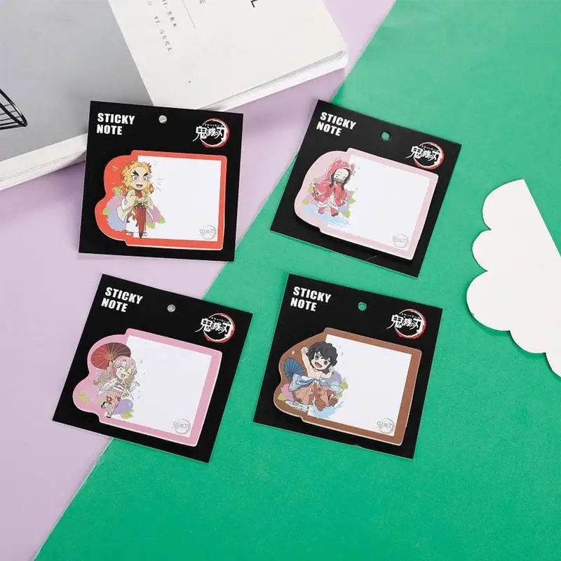 

One Pieces Anime Demon Slayer Memo Pad Bookmark Mini Memo PadSticky Notes Bookmark Sticky Child Student Kawaii Gift Stationery