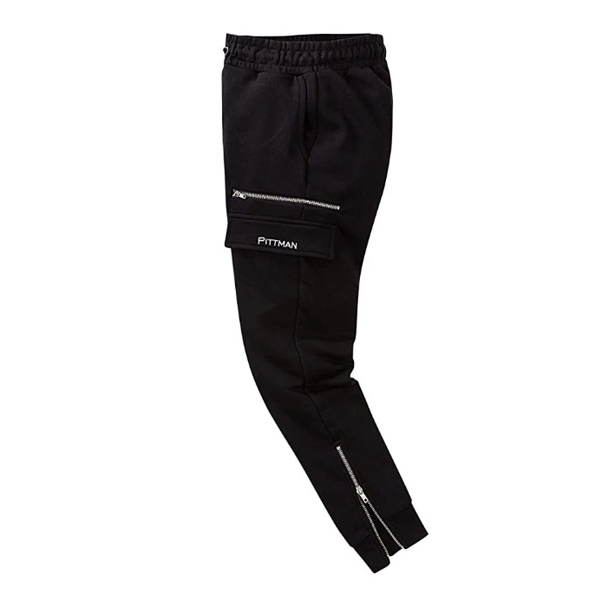 Осенние мужские однотонные брюки со шнуровкой и эластичным поясом новинка 2020