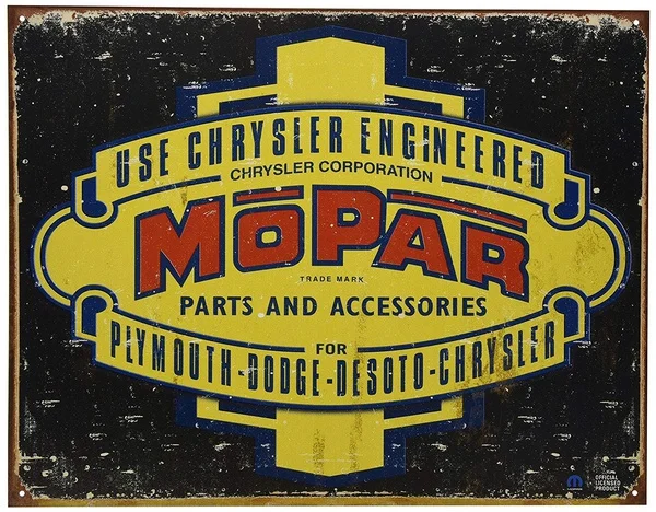 

Оригинальный Mopar 1937 винтажный жестяной знак