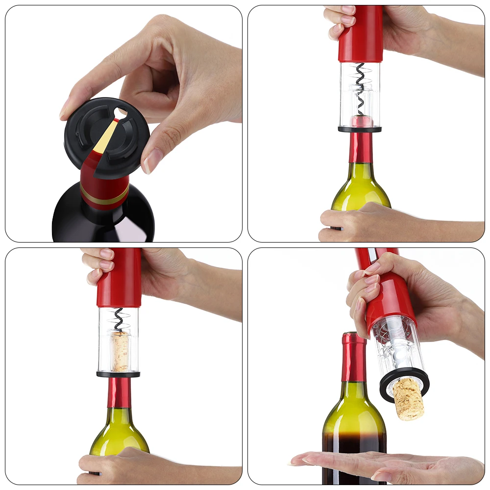 

Electric Wine Opener Portable Household Wine Bottle Openers ABS Wine Screwdriver Automatic Eelectric Corkscrew For Red Wine