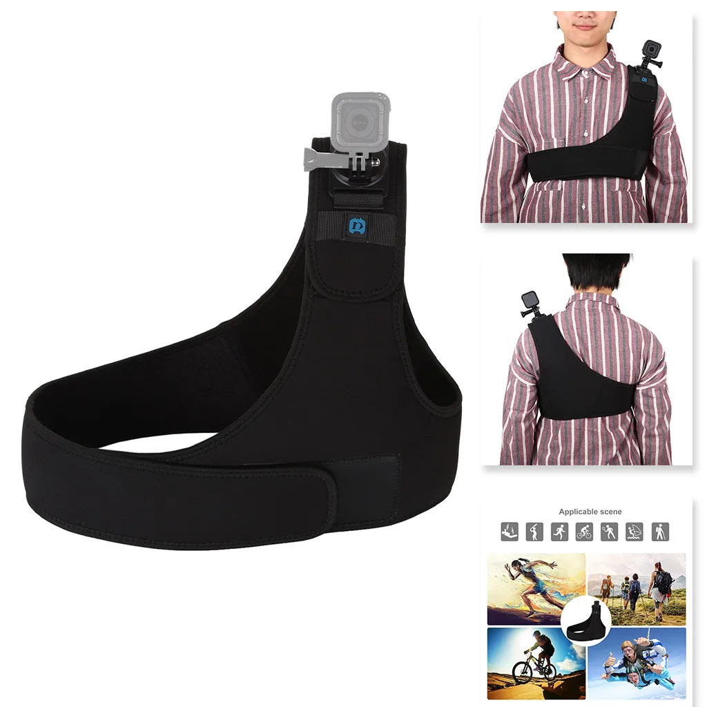 Плечевой ремень регулируемый нагрудный пояс с креплением для GoProHERO8 OSMO Action Xiaoyi