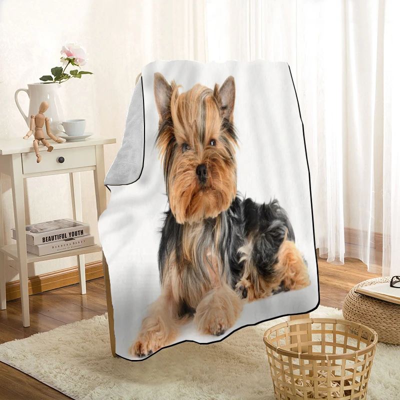 HEARMNY йоркширский терьер собака животное ворс одеяло супер мягкая теплая