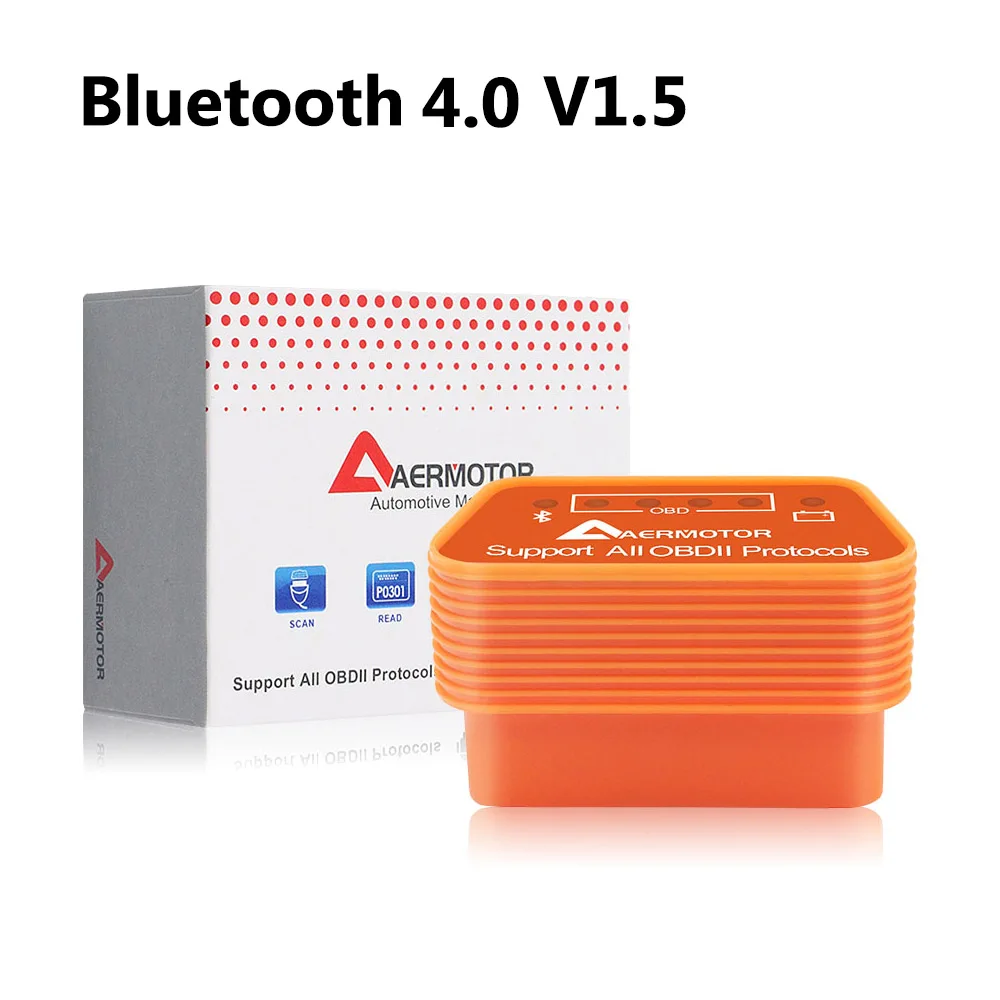 Bluetooth 4.0 Инструменты для диагностики автомобиля Bluetooth Wifi OBD2 II ELM327 V1.5 для Volkswagen VW Jetta Passat Golf Phaeton EOS Scirocco Sharan сканер - Цвет: Bluetooth 4.0