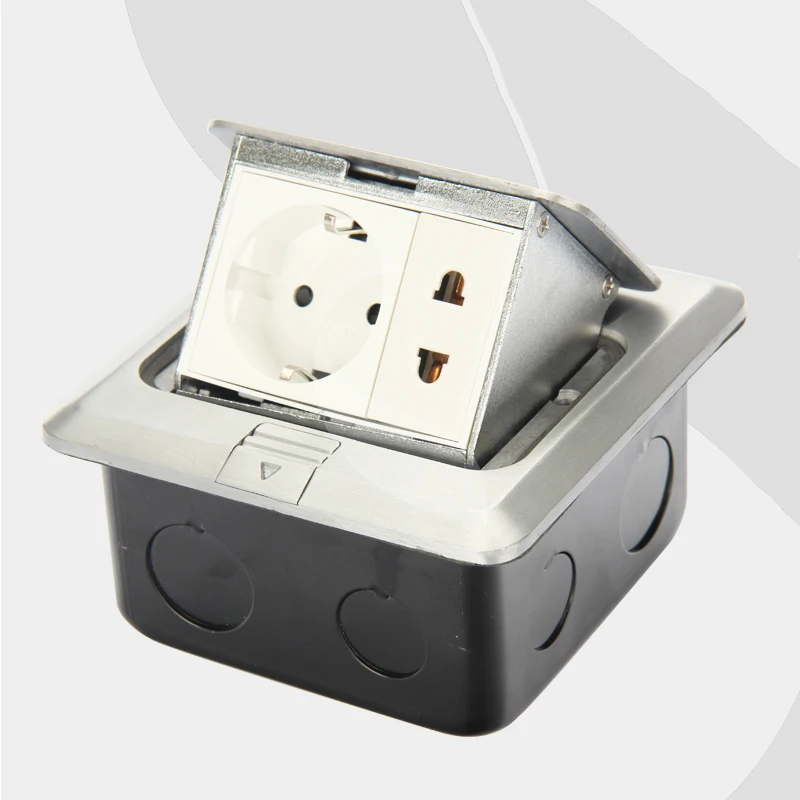 Новинка (16A 250В) роскошная напольная розетка из алюминиевого сплава/Европейский