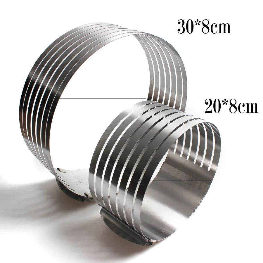 Регулируемый круглый резак для хлеба нержавеющая сталь 7 слоев 20 см 30 см|Формы