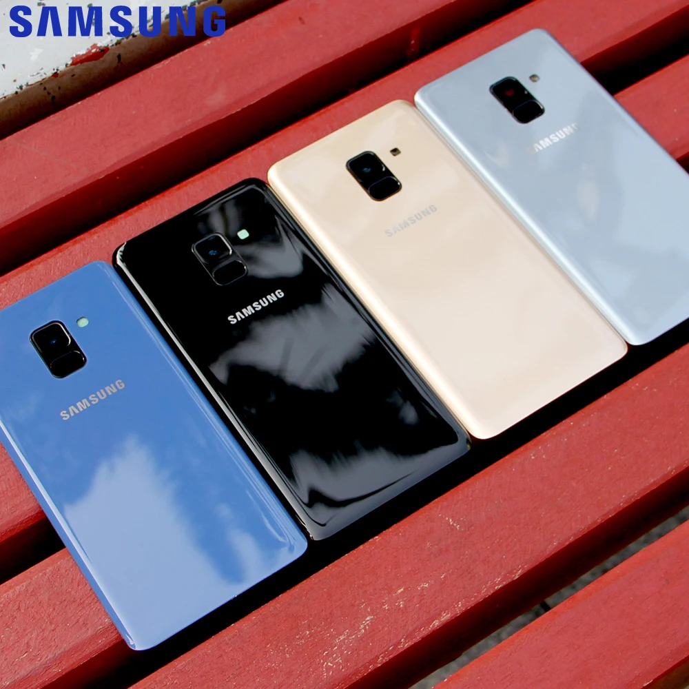 Samsung задняя крышка из стекла задний бампер чехол для GALAXY A8 2018 Edition SM A530N A530F телефон