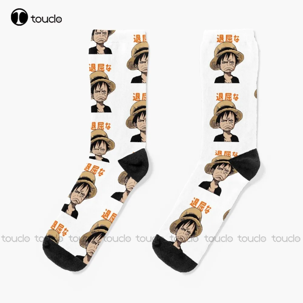 

Luffy The Pirate One Peace Socks Black Socks For Women Unisex Adult Teen Youth Socks Christmas Gift Custom Hd High Quality Sock