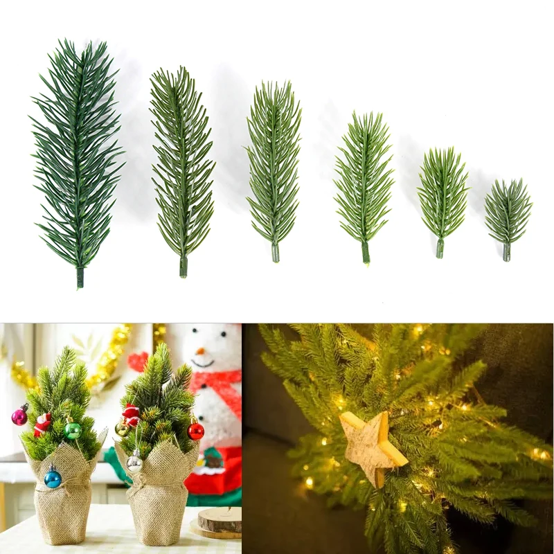 

10/20 шт., пластиковые искусственные ветви сосны