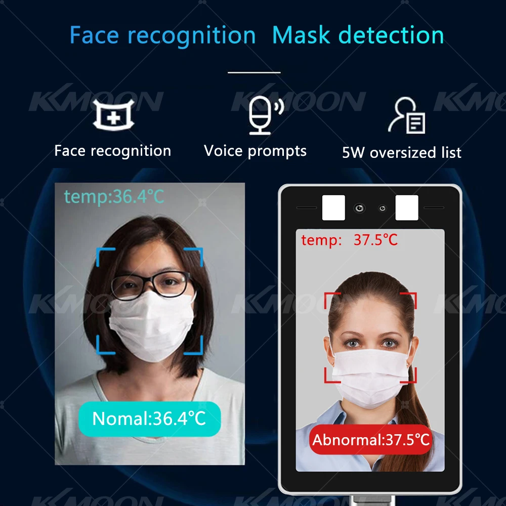 Digital Thermometer Face Recognition Temperature Measurement System Non-Contact Infrared For Entrance /Exit |