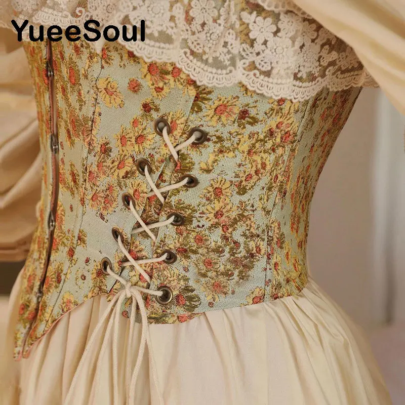 Новинка 2022 корсет бюстье с принтом Кружевная туника на бретельках пряжкой